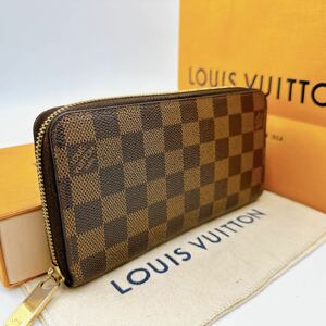 2839【ほぼ極美品】LOUIS VUITTON ルイヴィトン ダミエ ジッピーウォレット ラウンドファスナー 長財布 ウォレット N60015/CR4190