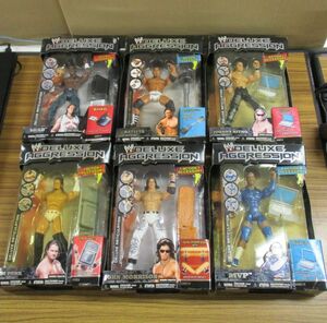 #w29【梱120】JAKKS PACIFIC WWE.COM DELUXE ARTICULATION ジョン・ヘニガン シャド MVP 他 プロレス フィギュア 6点セット