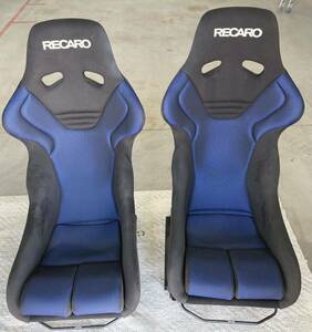 ☆希少極美品☆RECARO ts-g レカロTSGフルバケットシート二脚青黒 Porscheポルシェ996ターボシートレール左右セット