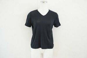 クリックポスト可【即決】GUCCI グッチ レディース Tシャツ 無地 黒 サイズL イタリー製【611724】