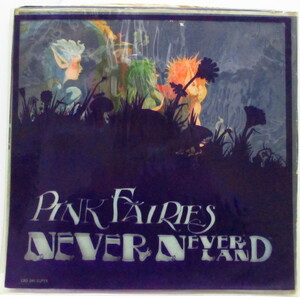 PINK FAIRIES-Never Never Land (UK Orig.Black Vinyl LP+Inner/