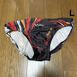 C817ラリー♪ストレッチ♪グラフィックデザイン男子競泳水着♪アンダーやコレクションやトレーニングにも♪サイズL