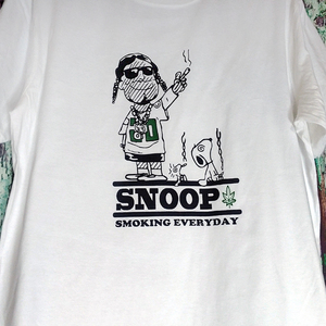 送込 【Snoop(y) Dog(g)】パロディ★Smoking Everyday★ホワイト★S~XLサイズ