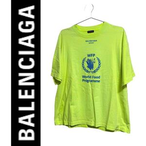 【極美品】BALENCIAGA バレンシアガ Tシャツ Sサイズ ライトグリーン