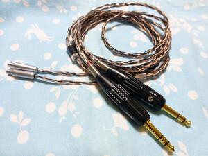 SENNHEISER HD800 HD820 Cascade DHARMA D1000 MOGAMI 2799 八芯 ブレイド編 200cm 長め 6.3mm×2 FURUTECH FP704G TEAC UD-503 505 ADI-2