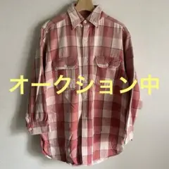 50s mansize vintage ネルシャツ　マチ付き　マチネル