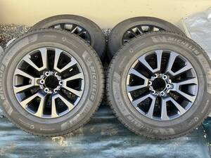 美品 純正 マットブラックエディション スタッドレス ホイールセット X-ICE SNOW SUV 265/60R18 ランクル プラド 150 PRADO ハイラックス