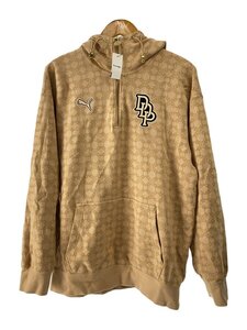 PUMA◆パーカー/M/コットン/BEG/総柄/539806-89