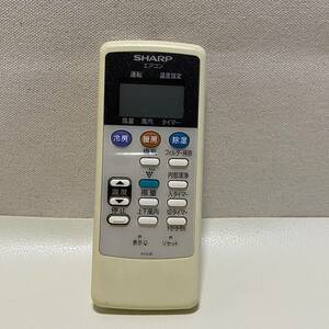 377【リモコン】動作確認済・保証付　シャープ A731JB エアコン用リモコン AY-W22SC/AY-W28SC等　　管1114h00