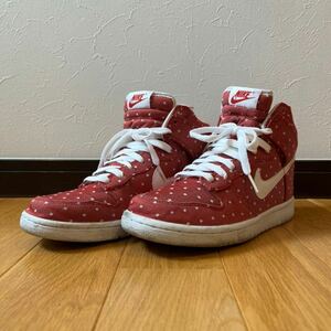 美品 [NIKE] WMNS DUNK HI バレンタインハイカットスニーカー 25 US7 318676-611 ナイキ