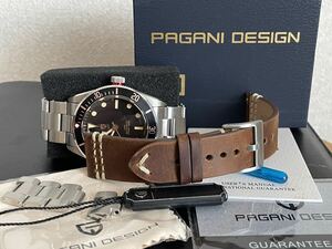 パガーニデザイン男性42mmセラミックベゼルBB58日本NH35自動機械式スポーツ高級ステンレス鋼腕時計2023新V2