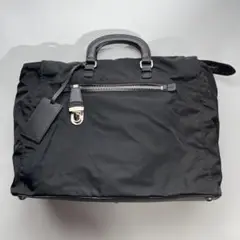 PRADA VA0839 TESSUTO NERO Boston bag