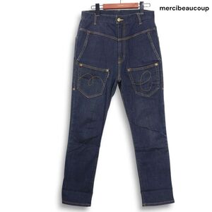 mercibeaucoup メルシーボークー 通年 うしろまえデニム♪ ストレッチ サルエル デニム パンツ ジーンズ Sz.1　レディース　K4B01054_C#R