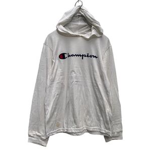 Champion 長袖 ロゴTシャツ XL ホワイト チャンピオン プルオーバー パーカー ロンT ロングTシャツ 古着卸 アメリカ仕入 a603-6019