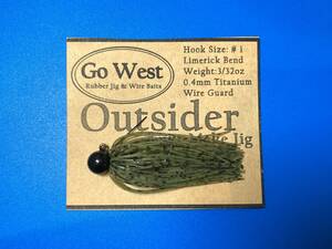 GoWest 【Outsider】スモラバ (3/32oz ・0.4mm チタンガード) Color:Cucumber Seed-25