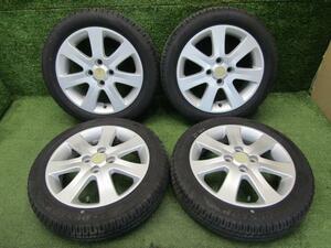 アイミーブ　HA3W　アルミ　4本セット　4穴　100　15×4J　15×5J　タイヤ付　ダンロップ145/65R15　175/55R15　送料【L】　個人宅発送不可