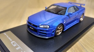 即決　Mark43　NISSAN　NISMO　SKYLINE R34　GT-R　S-TUNE　S1　日産　スカイライン　S1パッケージ　ベイサイドブルー　1/43　絶版　レア