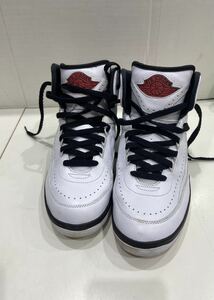 【NIKE ナイキ 】DX2454-106 ハイカットスニーカー AIR JORDAN 2 RETRO エアジョーダン 2 レトロ ホワイト レッド 2401oki