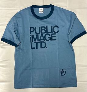 GU グラフィックT 半袖 MUSIC Public Image Ltd Tシャツ 半袖TシャツサイズM 完売品 半袖 クルーネック ブルー 青　