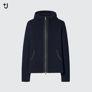 【新品・未使用】UNIQLO x ジル・サンダー　＋J カシミヤブレンドパーカ（長袖）Mサイズ　ネイビー