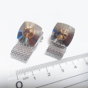 ◆CW88 カフリンクス カフス ボタン シルバー ラップアラウンド Wrap Cufflinks ベルト メッシュ チェーン アクセサリー 送料無料