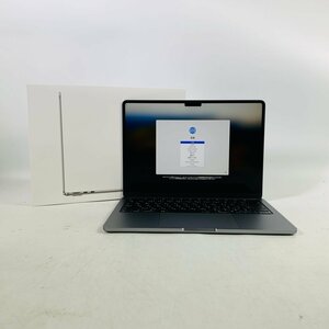 美品 動作確認済み MacBook Air Liquid Retina 13インチ (Early 2024) Apple M3 8コア/16GB/SSD 512GB スペースグレイ MXCR3J/A