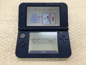 C9771 ■New ニンテンドー3DS LL メタリックブルー任天堂 ※外装傷み 動作確認済 初期化済