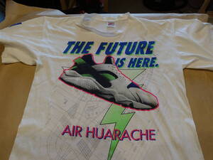 1991 VINTAGE NIKE T-shirts Air Huarache 　銀タグ　米国製　size　XL 　