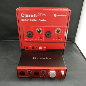 Focusrite Clarett 2Pre Thunderbflt オーディオインターフェース