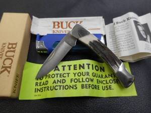 ナイフ　小さな折り畳み　BUCK 503 USA バック　スタッグハンドルです。