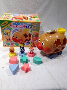 ★5008★ジョイパレット　アンパンマン　やわらかアンパンマン号パズル　知育玩具　ブロック