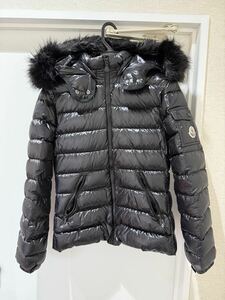 【美品】MONCLER モンクレール ダウンジャケット ブラック ファー付 BADYFUR