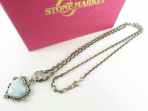 STONE MARKET　ネックレス　SILVER シルバー925　ハート　色石　アクセサリー　お洒落な