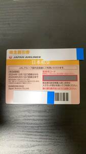 日本航空 JAL株主優待割引券 1枚① 2024年12月1日～