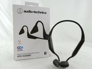 audio-technica オーディオテクニカ ワイヤレス軟骨伝導ヘッドホン BK ブラック ATH-CC500BT