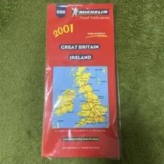 2001 MICHELIN アイルランド　イギリス　スコットランド地図