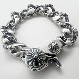 【送料無料】Chrome Hearts クロムハーツ ブレスレット ファンシー チェーン SV925