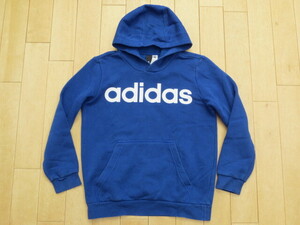 ☆adidas☆アディダス☆KIDS☆パーカー☆青色☆150サイズ