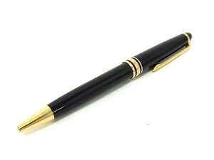 1円■美品■ MONT BLANC モンブラン マイスターシュテュック ツイスト式 ボールペン 筆記用具 文房具 ステーショナリー ブラック系 FJ4376