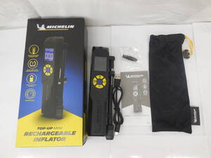 ●MICHELIN ミシュラン TOP-UP MINI RECHARGEABLE INFLATOR ミニ充電式空気入れ USB-TypeC 自動車 バイク 自転車 レジャー