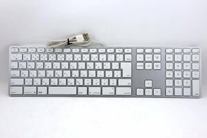 【やや難あり品】Apple USB Keyboard with Numeric Keypad MB110J/A A1243 アップル USBキーボード 日本語JIS配列 テンキー付き #5477