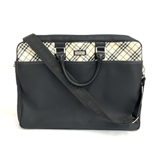 ◆BURBERRY BLACK LABEL バーバリーブラックレーベル 2WAYビジネスバッグ◆ ブラック ユニセックス 多機能 bag 鞄