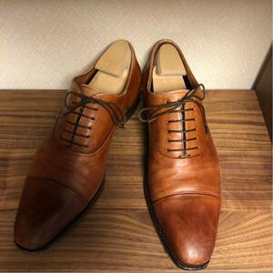 Santoni★サントーニ★ストレートチップ★ドレスシューズ★革靴★6★25.5cm★ブラウン