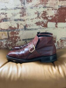 80s FLORSHEIM IMPERIAL MONK STRAP BOOTS ヴィンテージ フローシャイムインペリアル モンクストラップブーツ 革靴 70s 送料無料 アメトラ