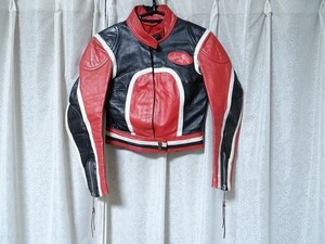 希少 70年代 ビンテージ ドイツ製 ライダース レーシング バイク レザー 子供用 サイズ36 レトロ 昭和 当時物