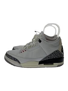 NIKE◆AIR JORDAN 3 RETRO_エアジョーダン 3 レトロ/26cm/WHT