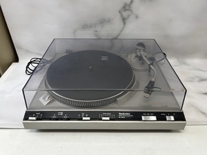 ジャンク Technics テクニクス レコードプレーヤー ターンテーブル SL-3300 通電のみ確認済み カバー破損有り