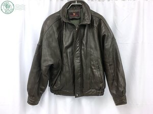 AK0606890　☆ EACHS LEATHER レザージャケット ライダース ブルゾン ダークブラウン サイズ 不明 メンズ ブランド 古着 中古