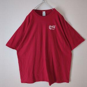 Tシャツ CocaCola コカコーラ ワンポイント 大きいサイズ 赤 3XL