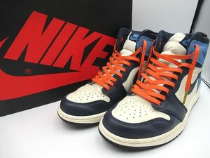 ☆Nike Air Jordan1 Retro High Obsidian University Blue ナイキ エアジョーダン1 オブシディアン 555088-140 26.5cm ブルー メンズ☆